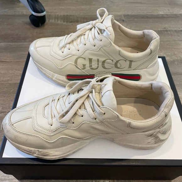 Gucchi Rhyton sneakers men size 9.5 - Picture 5 of 10